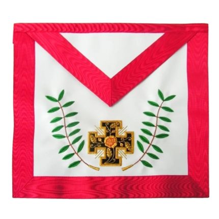 18TH DEGREE SCOTTISH RITE APRON - PATTED CROSS & ACACIA TWIGS (2)