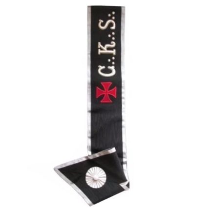 30TH DEGREE SCOTTISH RITE COLLAR - CKS BLACK MOIRE