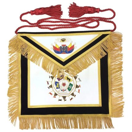 32ND DEGREE SCOTTISH RITE APRON - BLACK VELVET (5)