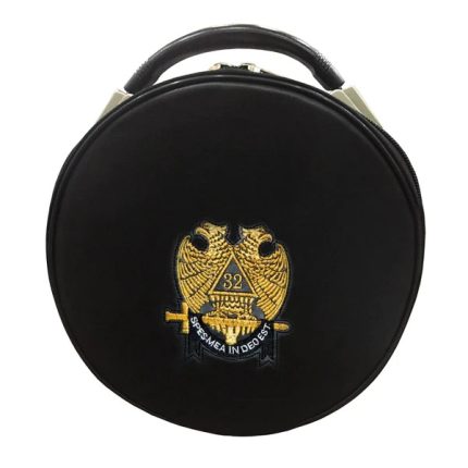 32ND DEGREE SCOTTISH RITE CROWN CAP CASE - DOUBLE EAGLE BLACK (5)