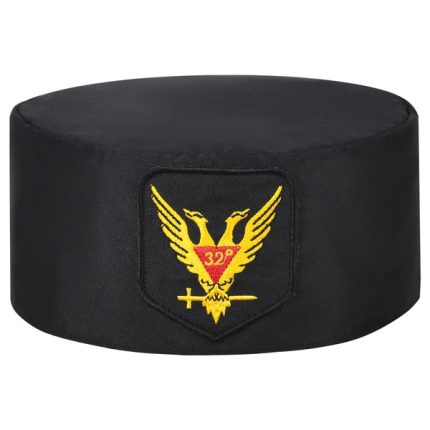 32ND DEGREE SCOTTISH RITE CROWN CAP - WINGS UP RED & GOLD (2)