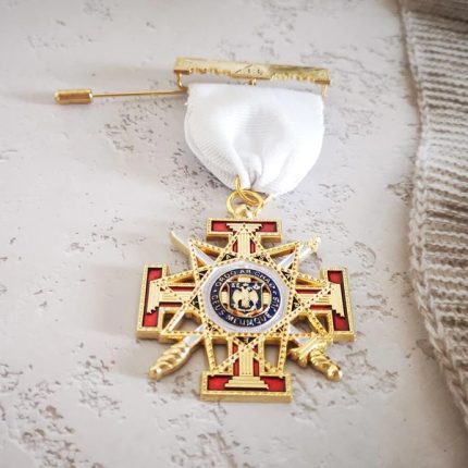 33RD DEGREE SCOTTISH RITE BREAST JEWEL - GOLDEN (3)