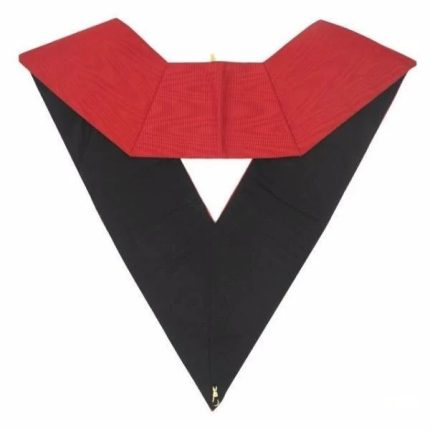 ALMONER 18TH DEGREE SCOTTISH RITE COLLAR - RED MOIRE (1)