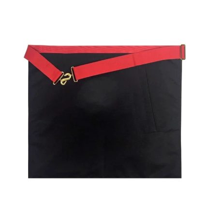 CAPTAIN OF HOST ROYAL ARCH CHAPTER OFFICER APRON - RED MACHINE EMBROIDERY (4)