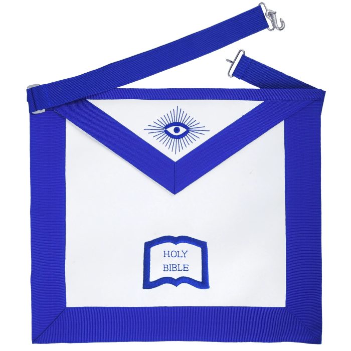 CHAPLAIN BLUE LODGE OFFICER APRON - MACHINE EMBROIDERY (5)