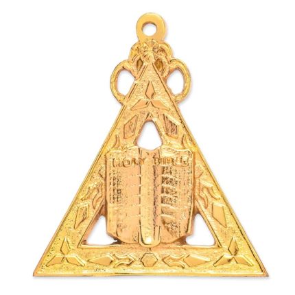 CHAPLAIN ROYAL ARCH CHAPTER OFFICER COLLAR JEWEL - GOLD METAL