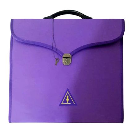 COUNCIL APRON CASE - PURPLE LEATHER DIFFERENT SIZES MM, WM, PROVINCIAL (5)