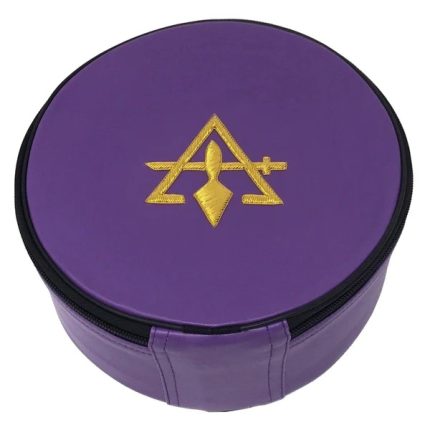 COUNCIL CROWN CAP CASE - PURPLE SWORD & TROWEL (2)