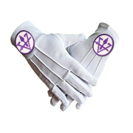 COUNCIL GLOVE - MACHINE EMBROIDERY WHITE (1)