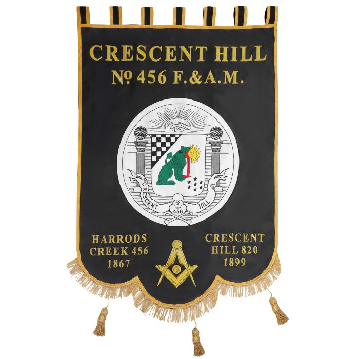 CUSTOM MASONIC BANNER - MACHINE EMBROIDERY (7)