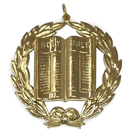 GRAND CHAPLAIN BLUE LODGE OFFICER COLLAR JEWEL - GOLD