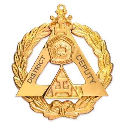 GRAND DISTRICT DEPUTY ROYAL ARCH CHAPTER OFFICER COLLAR JEWEL - G