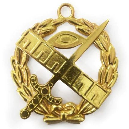 GRAND EXPERT BLUE LODGE OFFICER COLLAR JEWEL - GOLD METAL