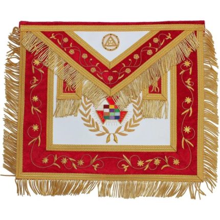 GRAND HIGH PRIEST ROYAL ARCH CHAPTER APRON - RED VELVET (1)