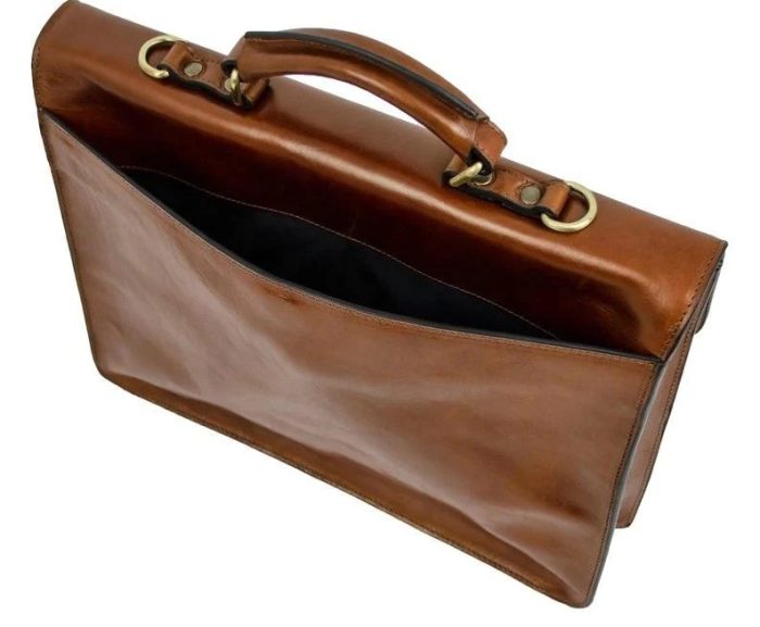 GRAND MASTER BLUE LODGE BRIEFCASE - BROWN LEATHER (5)