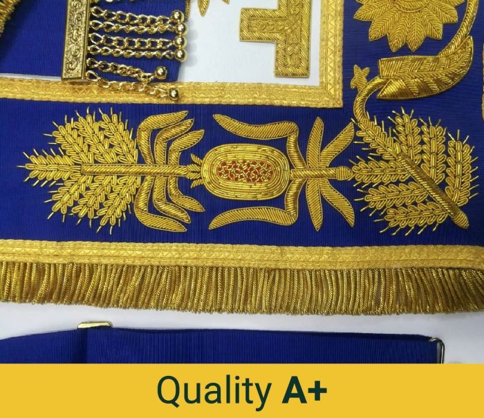 GRAND OFFICERS BLUE LODGE APRON - VARIOUS EMBROIDERIES (10)