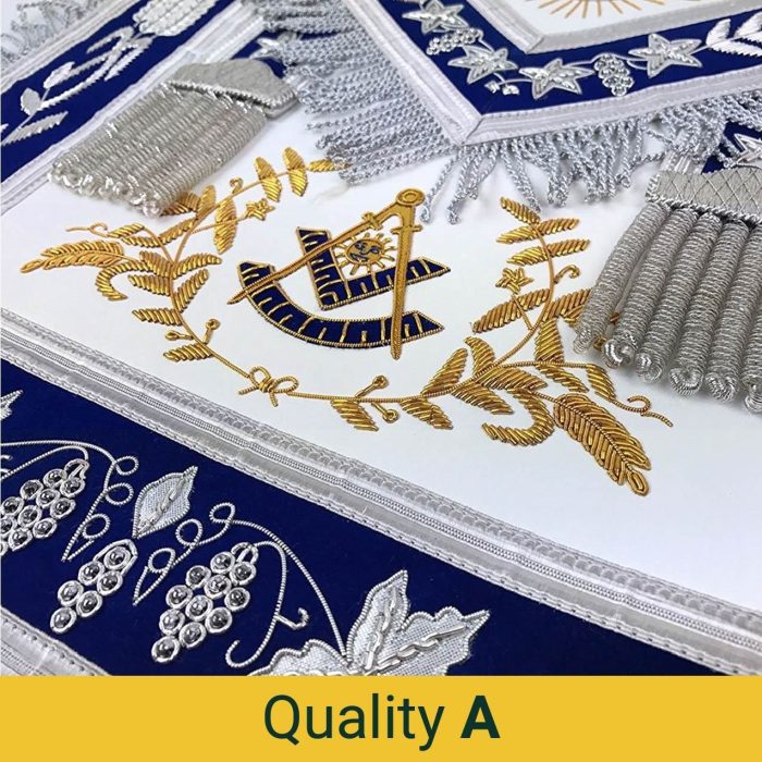 GRAND OFFICERS BLUE LODGE APRON - VARIOUS EMBROIDERIES (14)