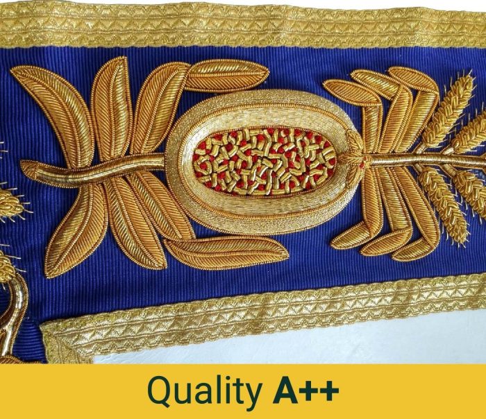 GRAND OFFICERS BLUE LODGE APRON - VARIOUS EMBROIDERIES (4)