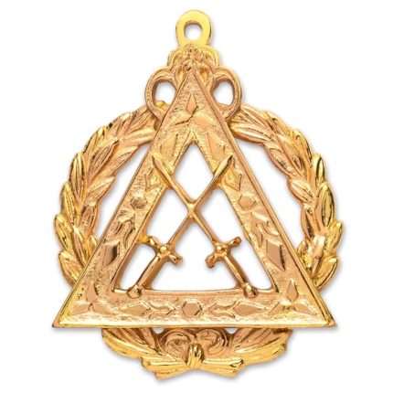 GRAND SENTINEL ROYAL ARCH CHAPTER OFFICER COLLAR JEWEL - GOLD PLATED