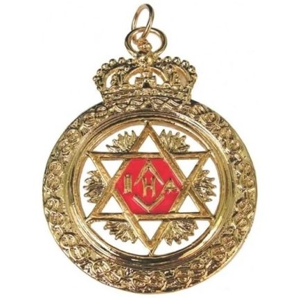 KNIGHTS OF ST. ANDREW SCOTTISH RITE COLLAR JEWEL - DOUBLE SIDED GOLD METAL (1)