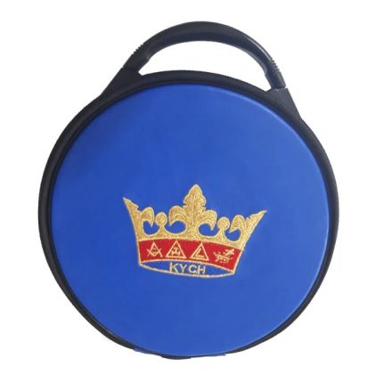 KNIGHTS OF THE YORK CROSS OF HONOUR CROWN CAP CASE - BLUE (3)