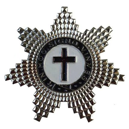 KNIGHTS TEMPLAR COMMANDERY BREAST JEWEL - SILVER PLATED