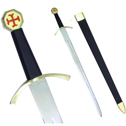 KNIGHTS TEMPLAR COMMANDERY SWORD - WITH BLACK GOL (1)