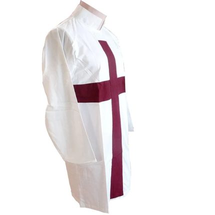 KNIGHTS TEMPLAR ENGLISH REGULATION TUNIC - RED CROSS & WHITE (1)