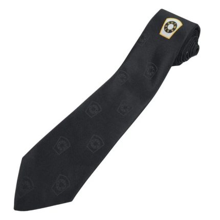 MARK NECKTIE - BLACK SILK LOGO PRINT (3)