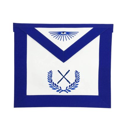 MARSHAL BLUE LODGE OFFICER APRON - ROYAL BLUE WITH WREATH (4)