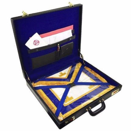 MASONIC APRON CASE - BLACK PROVINCIAL HARD BRIEFCASE (4)