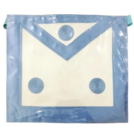 MASTER MASON BLUE LODGE APRON - PLASTIC SKY BLUE (1)