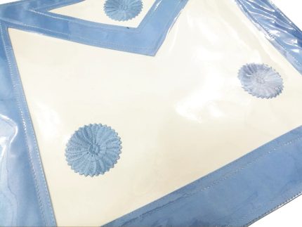 MASTER MASON BLUE LODGE APRON - PLASTIC SKY BLUE (2)