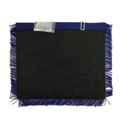 MASTER MASON BLUE LODGE APRON - WHITE & NAVY BLUE WITH BLUE FRINGE (4)