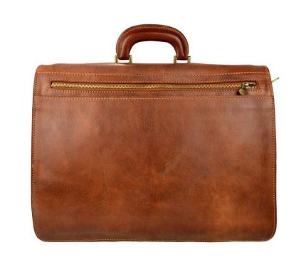 MASTER MASON BLUE LODGE BRIEFCASE - GENUINE BROWN LEATHER (22)