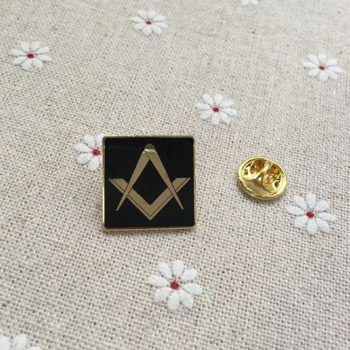 MASTER MASON BLUE LODGE BROOCH - COMPASS AND SQUARE G LAPEL PIN (3)