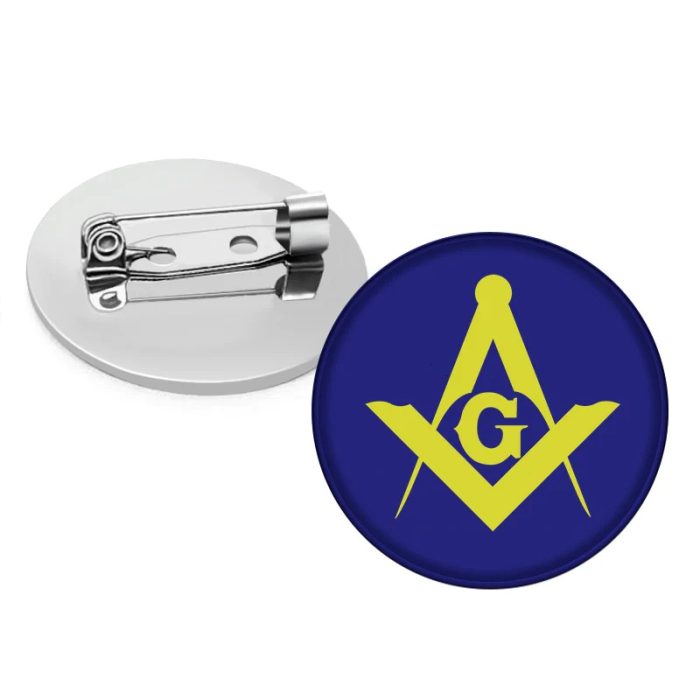 MASTER MASON BLUE LODGE BROOCH - MASON'S LADY (3)