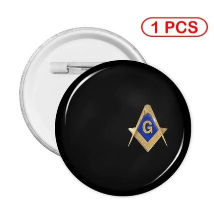 MASTER MASON BLUE LODGE BROOCH - SQUARE & COMPASS G (6)