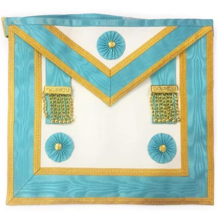 MASTER MASON BLUE LODGE CANADA REGULATION APRON - SKY BLUE MOIRE (5)