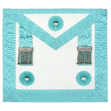 MASTER MASON BLUE LODGE CANADA REGULATION APRON - SKY BLUE WITH ROSETTES