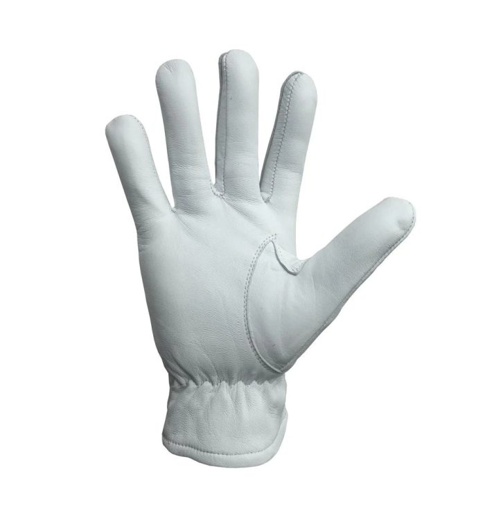 MASTER MASON BLUE LODGE GLOVE - WHITE LEATHER WITH BLUE SQUARE & COMPASS G (2)