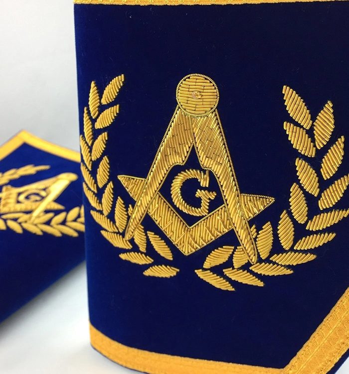 MASTER MASON BLUE LODGE REGALIA SET - HAND EMBROIDERY (3)