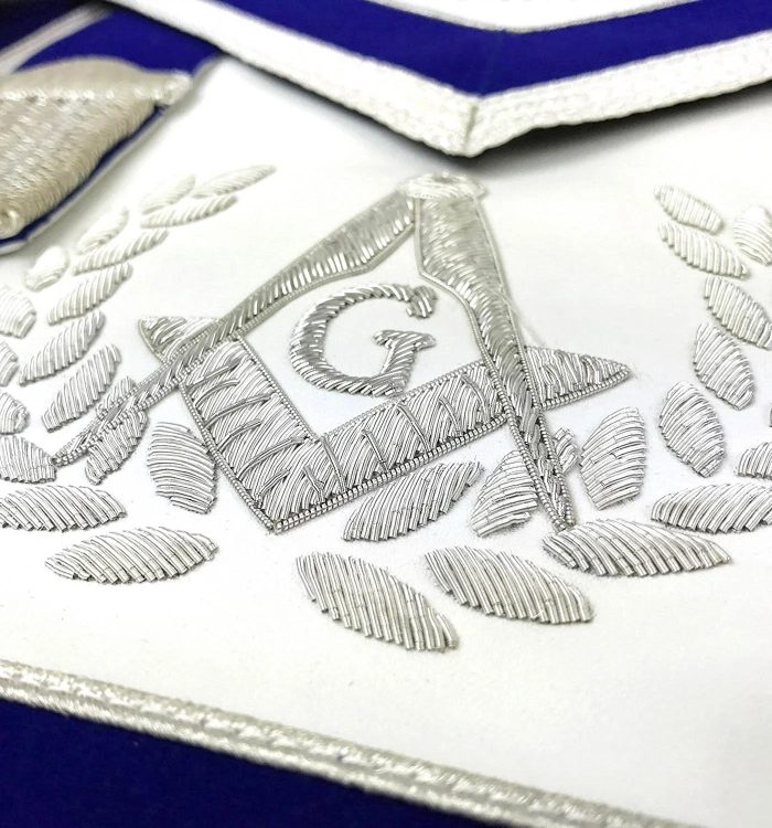 MASTER MASON BLUE LODGE REGALIA SET - HAND EMBROIDERY (6)