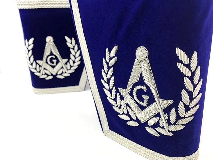 MASTER MASON BLUE LODGE REGALIA SET - HAND EMBROIDERY (7)