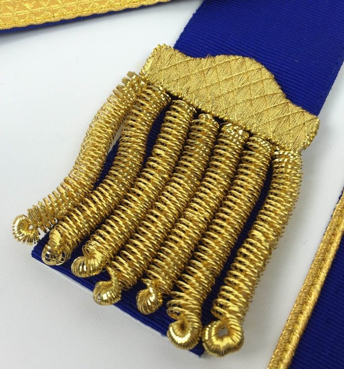 MASTER MASON BLUE LODGE REGALIA SET - ROYAL BLUE & GOLD (1)