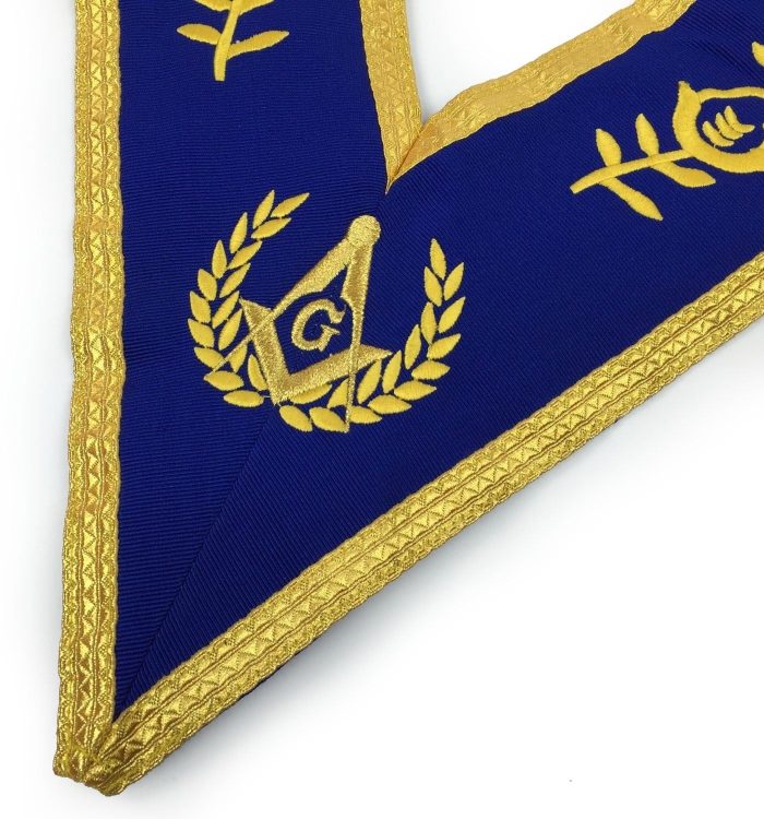 MASTER MASON BLUE LODGE REGALIA SET - ROYAL BLUE & GOLD (4)