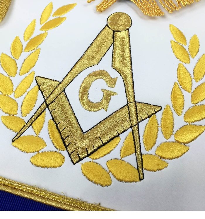 MASTER MASON BLUE LODGE REGALIA SET - ROYAL BLUE & GOLD MACHINE EMBROIDERY (1)