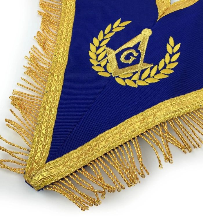 MASTER MASON BLUE LODGE REGALIA SET - ROYAL BLUE & GOLD MACHINE EMBROIDERY (3)