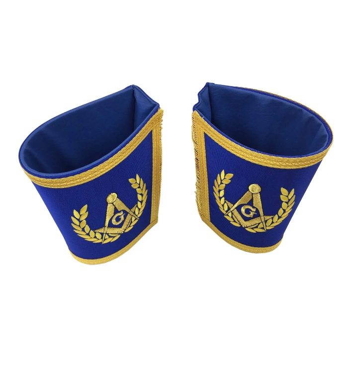 MASTER MASON BLUE LODGE REGALIA SET - ROYAL BLUE & GOLD MACHINE EMBROIDERY (4)