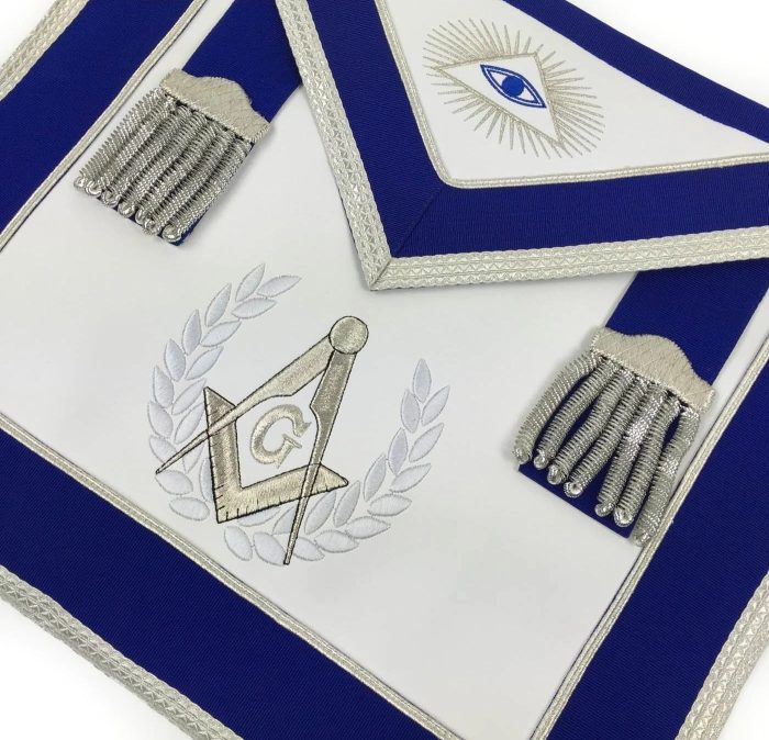 MASTER MASON BLUE LODGE REGALIA SET - ROYAL BLUE & SILVER (1)